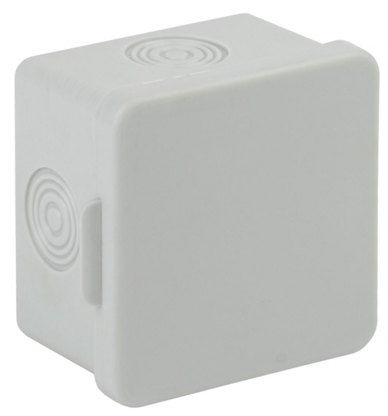 KOR-65-65-50-4 ЭРА Коробка распаячн. открытой установки КОР 65х65х50мм без гермовводов 4 вх. IP54