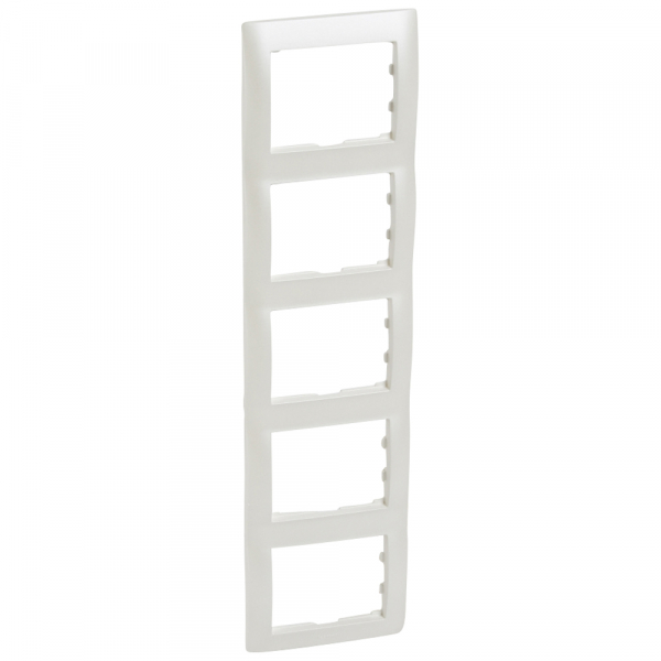 Legrand  Galea Life  Жемчужно-Белый Рамка 5-местная, вертикальная  Pearl GL 771509
