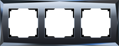 Werkel  Diamant Черный Рамка 3-местная WL08-Frame-03 a029845