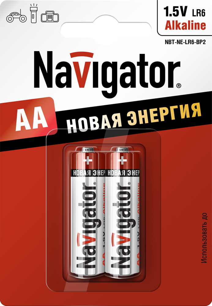 Элемент питания Navigator  NBT-NE-LR06-BP2 94 752 (кратно 2)