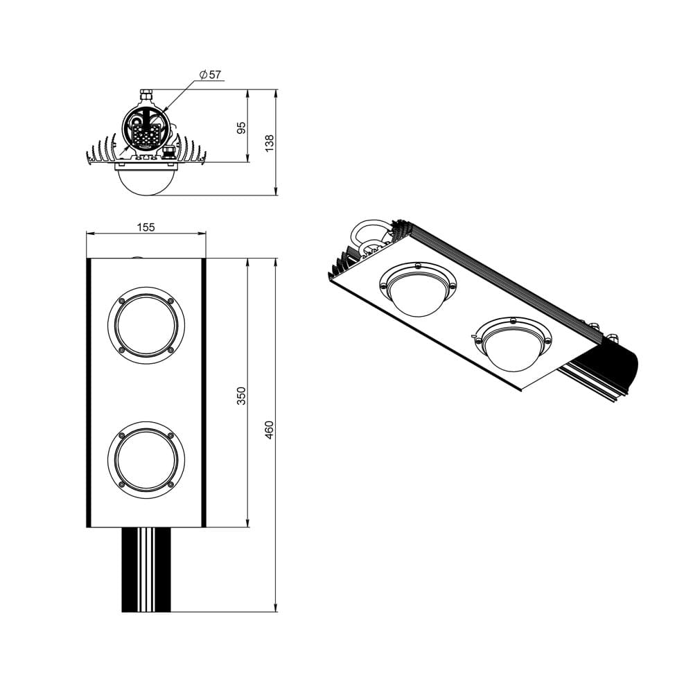 Магистраль v2.0 100 Эко CRI70 3000К 140х85°