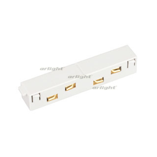 Коннектор прямой MAG-ORIENT-CON-I-POWER (WH) (Arlight, IP20 Пластик, 3 года)