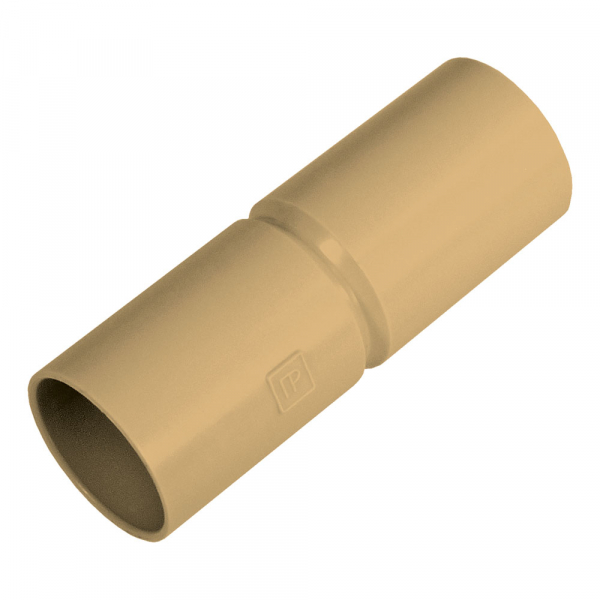 Патрубок-муфта с ограничителем сосна д20 (70 шт/840 шт упаковка/коробка) Промрукав