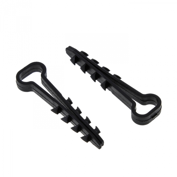 Дюбель-хомут  6-12 прямоугольный черный полипропилен (уп./50шт) EKF