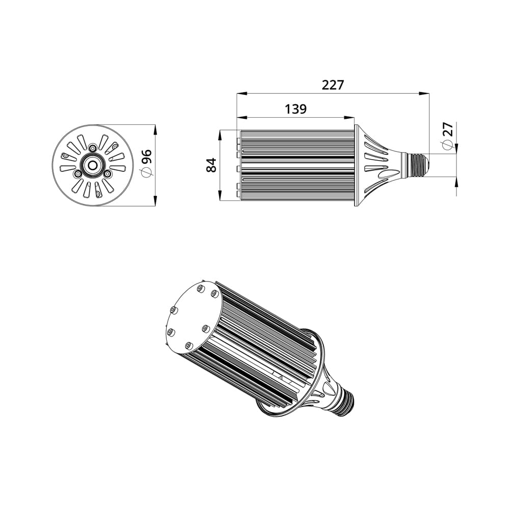 Светодиодная лампа ПромЛед КС Е27-C 20 4000K