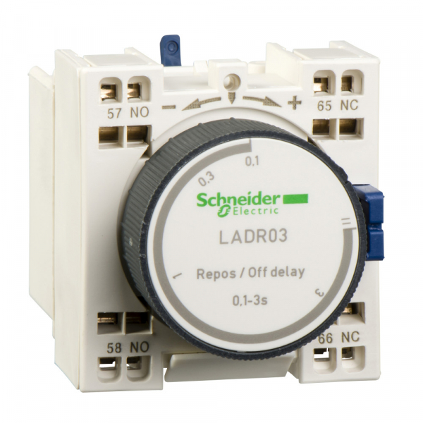 Дополнительный контактный блок с выдержкой времени 0.1…3С  Schneider Electric LADT03