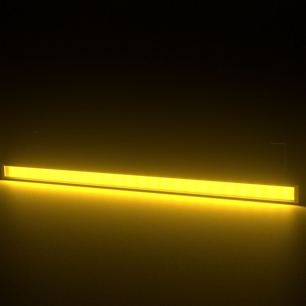 Барокко 24 1200мм Янтарный Матовое закаленное стекло