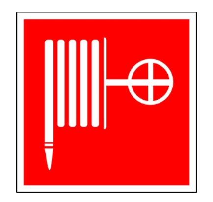 Знак безопасности BL-3015B.F02: "Пожарный кран"
