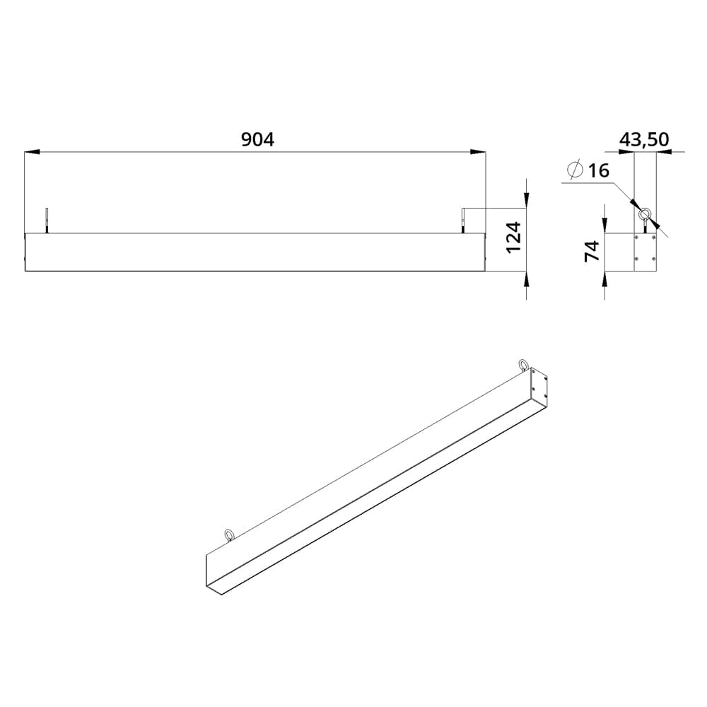 Элегант 30 900мм S CRI80 5000К Опал