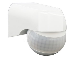Датчик движения Jazzway PMS-IR 010  800Вт  180град 12м IP44 WH белый