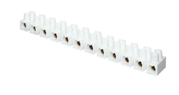 Клеммная колодка 6mm 5А полистирол белая (уп.10шт.) EKF