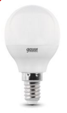 Светодиодная лампа Gauss G45 10Вт 180-240В 2700K/3000К E14