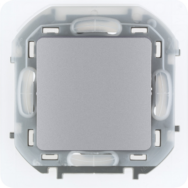 Legrand INSPIRIA Алюминий Переключатель1-клавишный IP44 скрытая установка 673672