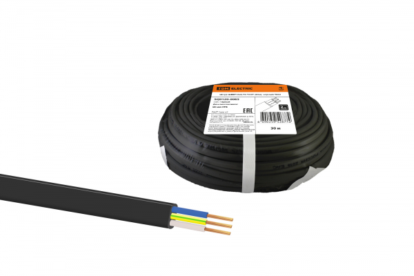 ШВВП 3х0,75 (30м), черный TDM РЭМЗ