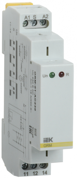 Импульсное реле ORM. 1 конт. 230 В AC