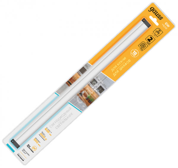 Светильник сенсорный Gauss C 6W 600lm 4000K 170-260V 500mm IR
