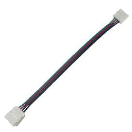 Кабель LED strip connector соединительный с двумя 4-х конт. зажимными разъемами 10mm 15 см. упаковка 3 шт.  Ecola  /SC41C2ESB/