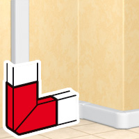 Угол плоский 90град - для кабель-каналов DLP 65х220 - белый Legrand