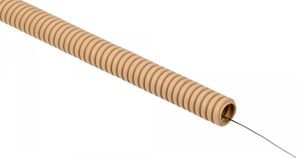 ELASTA Труба гофр. ПВХ d=16мм с зондом сосна (25м) IEK (кратно 25)