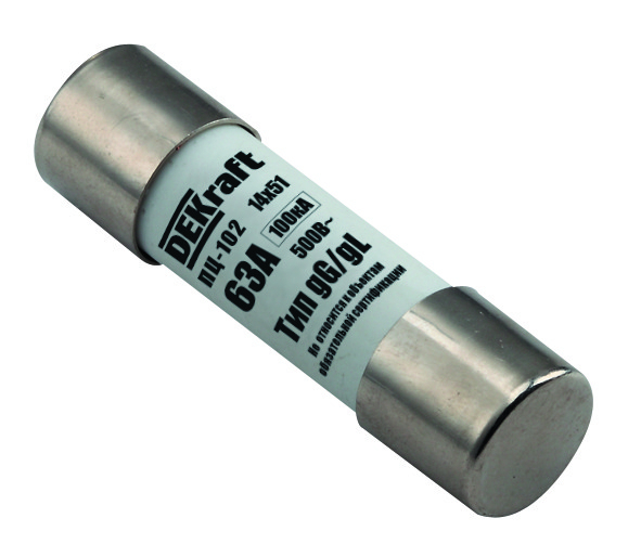 21381DEK Предохранитель цилиндрич. 50A 14x51 ПЦ-102 DEKraft