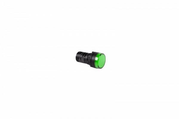 Индикатор Ø30  220V  зеленый LED  (RWE-618)  REXANT 36-3383