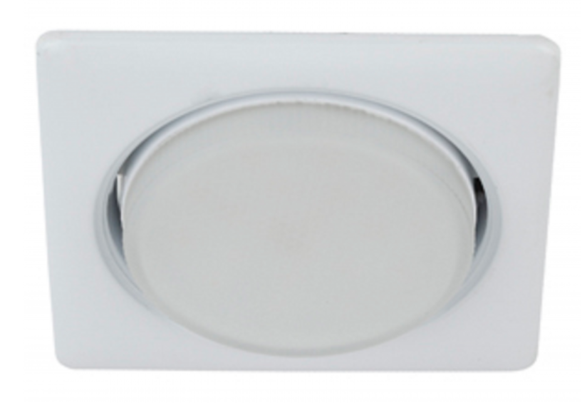 ЭРА свет-к KL71 WH /1 (к)  Gx53 квадр.,220V, 15W,белый
