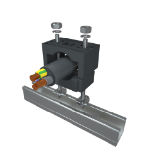 Рядное крепление для кабеля диаметром 40-60 мм