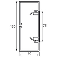 Кабель-канал  белый 130х50  с крышкой 75мм  638082  Legrand  METRA  (кратно 2)