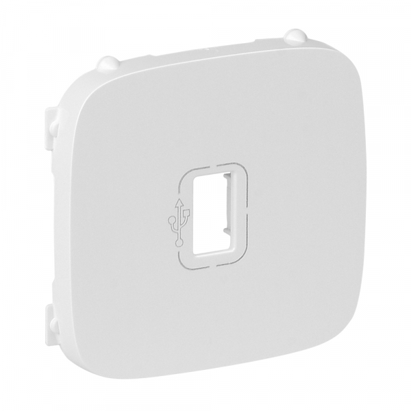 Legrand 754755 Valena ALLURE.Розетка USB 3.0 с подключенным кабелем 15см и разьемом.С лицевой панелью.Белая