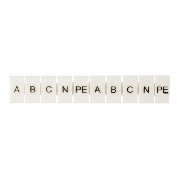 Маркеры для JXB-ST 2,5 с символами "A, B, C, N, PE" (10 шт.) EKF