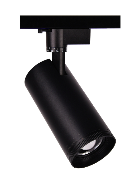 Светильник трековый Jazzway PTR  0728 ZOOM 28w 4000K 15-60град BL (чёрный) IP40