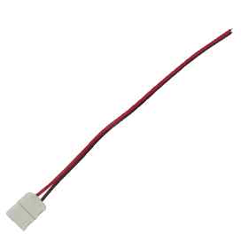 Кабель LED strip connector соединительный с одним 2-х конт. зажимным разъемом  8mm 15 см. упаковка 3 шт. Ecola  /SC28C1ESB/