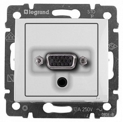 Legrand Valena  Белый Розетка механизм HD15+гнездо Jack 3,5 /770082