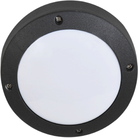 Ecola GX53 LED B4139S светильник накладной IP65 матовый Круг алюмин. 1*GX53 Черный 145x145x65