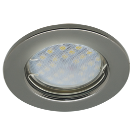 Светильник точечный Ecola Light MR16 DL90 GU5.3 Светильник встр. плоский Черный Хром 30x80 /FM1611EFY/