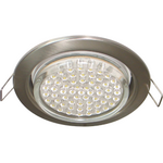 Точечный светильник Ecola GX53 H4 Downlight without reflector_satin chrome (светильник) 38х106 - 2pack /FS53P2ECB/