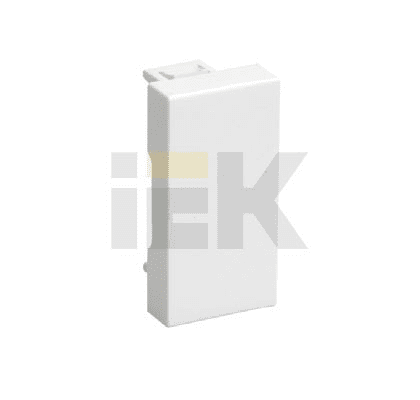 Заглушка  цвет белый на 1 модуль IEK  Праймер   CKK-40D-Z01-K01
