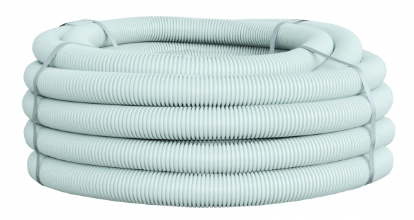 Труба ПВХ гофр. пр. 63мм сер. легкая EKF Plast (кратно 15)