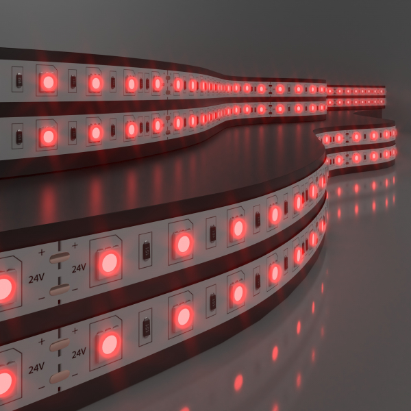 Лента светодиодная 60Led 14,4W IP20 красный (5050 24V 60Led 14,4W IP20)