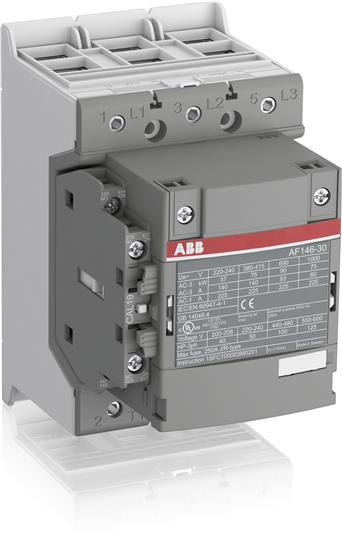 Контактор  АВВ  146А  3П  катушка управления 100-250В AC/DC  дополнительный контакт 1НО+1НЗ  AF146-30-11-13