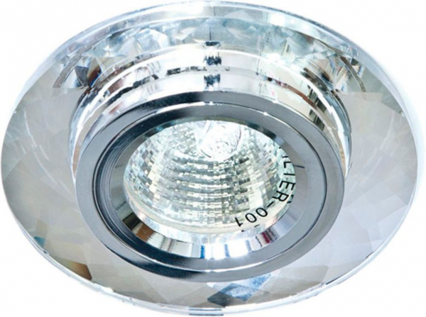 Светильник встраиваемый Feron 8050-2 MR16 50W G5.3 серебро + серебро