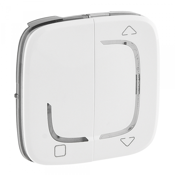 Valena ALLURE MyHome Play Zigbee. Лицевая панель для радиоприемного выключателя,для приводов жалюзи/рольставень.Белая