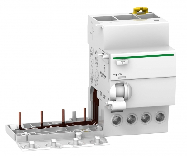 Дифференциальный автомат  4П  25А   30мА  Schneider Electric  Acti9  блок дифф. защ. характеристика С тип АС Vigi iC60 4П 25А 30мА AC  A9V41425 (аналог Multi9 26595)