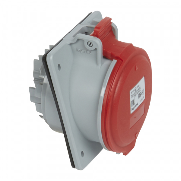 Розетка встраиваемая - 32А - 3К+H+З - 380 В - IР 44  090166 Legrand
