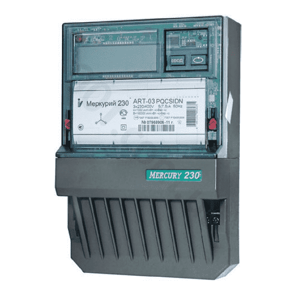Счетчик Меркурий 230 ART-03 CLN 5-7,5А 380В САN PLC ЖКИ шкаф 1 тарифный + подбор трансформатора тока