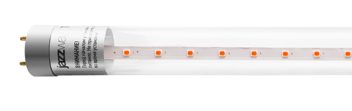 Светодиодная лампа для растений  Jazzway  T8  16Вт  220-240Вт  CL G13