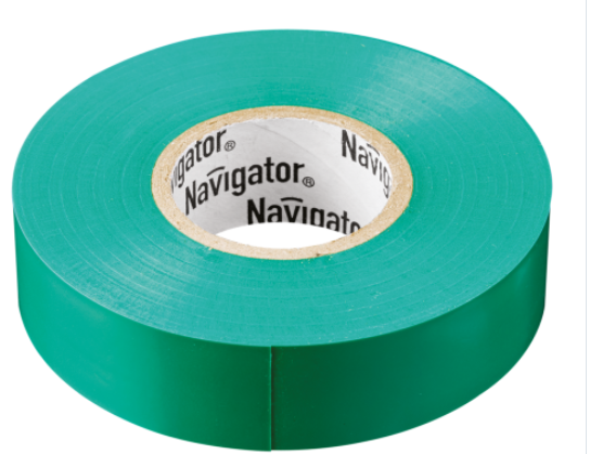 Изолента ПВХ зеленая 15мм 20м Navigator  NIT-B15-20/G 71 106