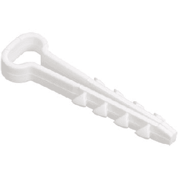 Дюбель-хомут 14/6 прямоугольный, белый