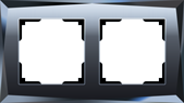 Werkel  Diamant Черный Рамка 2-местная WL08-Frame-02 a029844