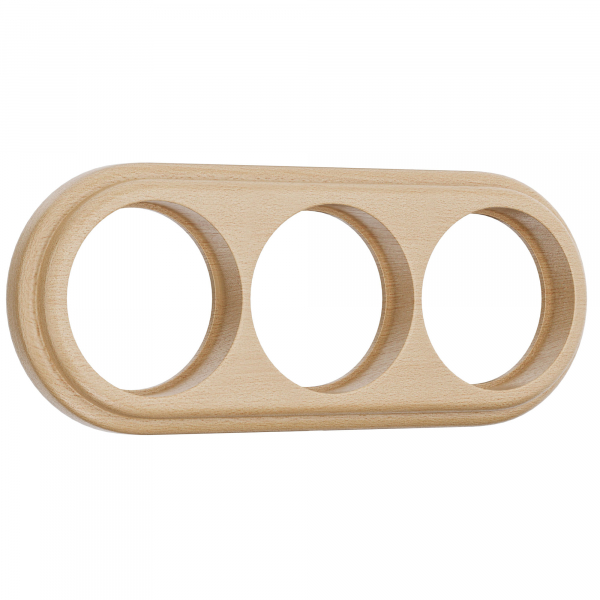 Werkel WL15-frame-03 /  Рамка на 3 поста (светлый бук) a037246